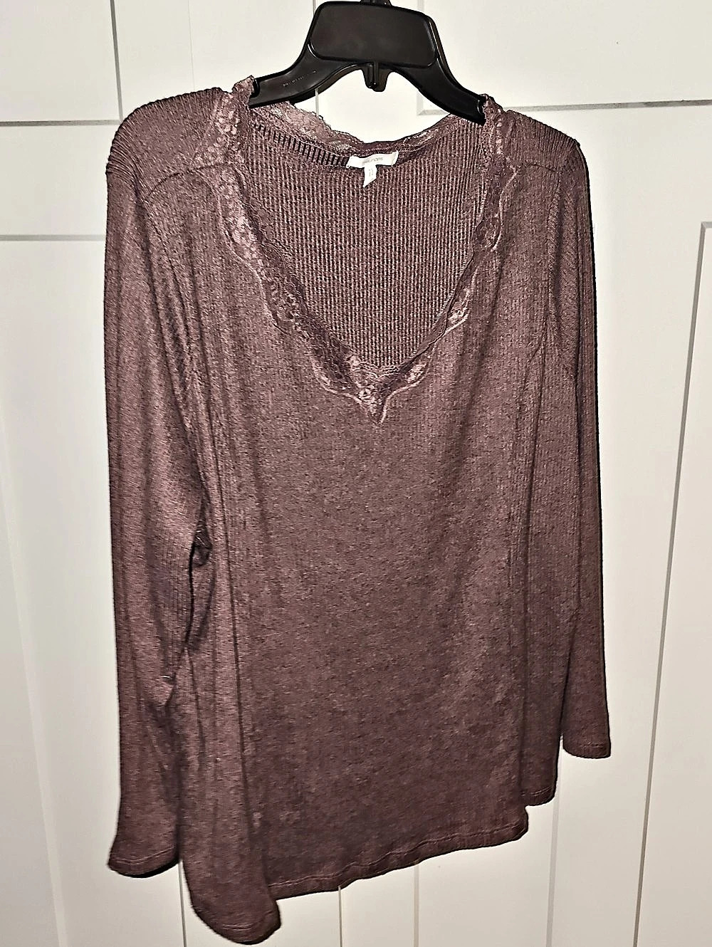 maurices Women's Long Sleeve Mauve Purple Shirt